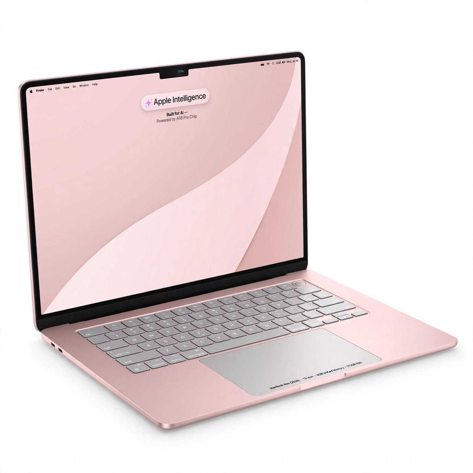 Apple 2026 MacBook Neo 13-inch A18 Pro – 8GB RAM, 512GB SSD, Blush